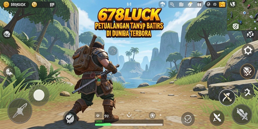 Tangkapan layar dari gameplay 678LUCK yang menakjubkan di dunia terbuka.