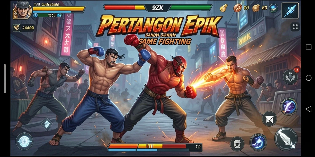 Gameplay seru dengan pertarungan karakter yang mendebarkan.