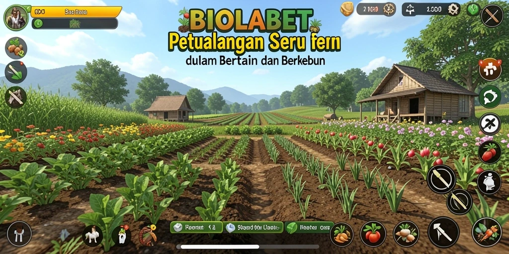 Gameplay seru di BIOLABET, nikmati dilengkapi kebun yang indah.