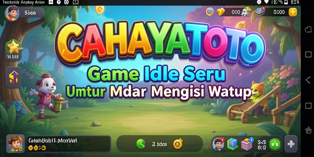Tampilan gameplay seru CAHAYATOTO dengan karakter yang unik.