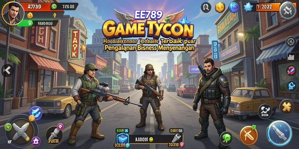 Tampilan gameplay EE789 yang menakjubkan dalam simulasi Tycoon.