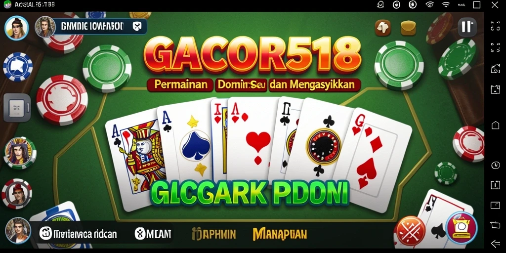 Screenshot GACOR518 menunjukkan gameplay seru dalam bermain Domino.