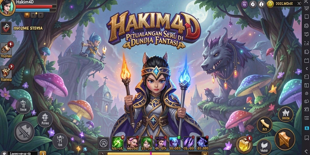 Screenshot menampilkan gameplay HAKIM4D dengan aksi seru dan grafik yang menawan.