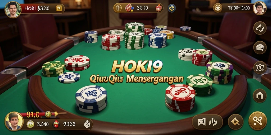 Tampilan gameplay QiuQiu yang menarik dan seru di HOKI9.