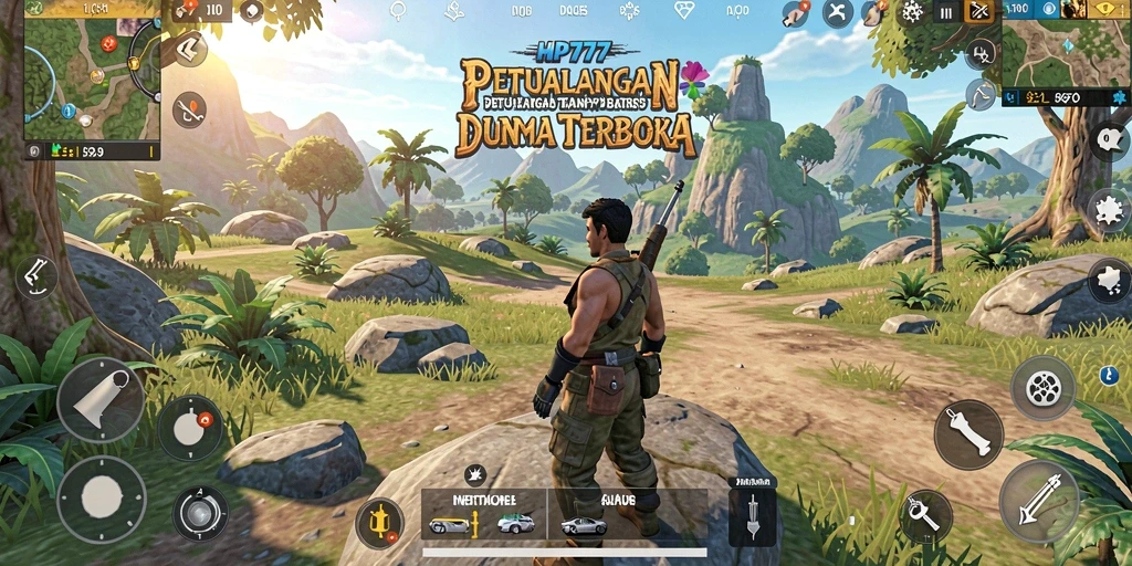 Tampilan gameplay HP777 yang menakjubkan dan luas.