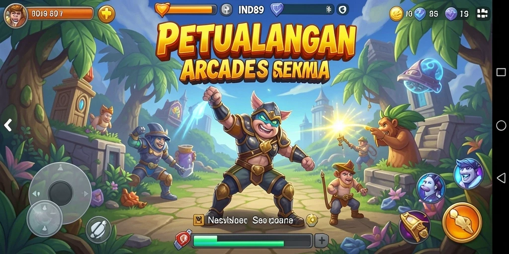 Tampilan gameplay seru dan menantang di IND89.