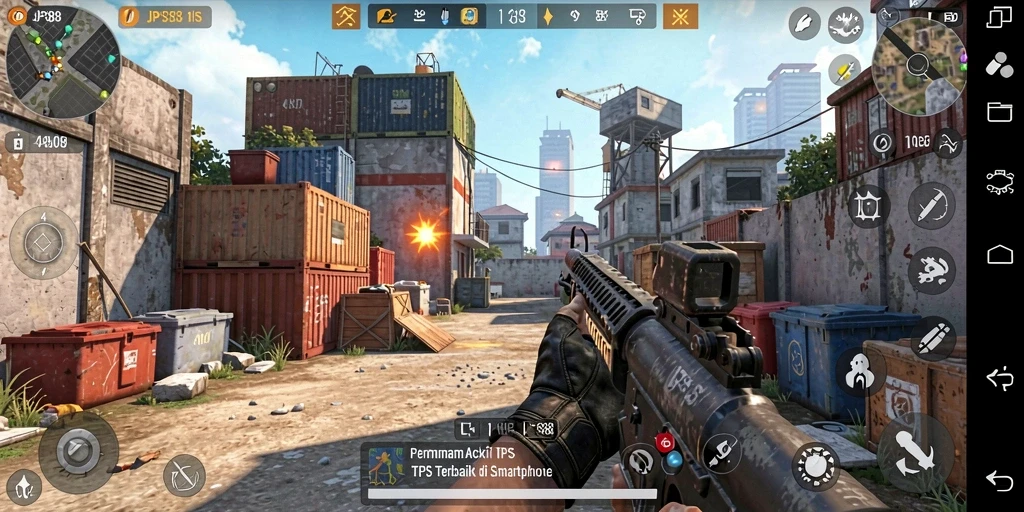 Tampilan menarik dalam JPS88, menampilkan gameplay TPS yang seru.