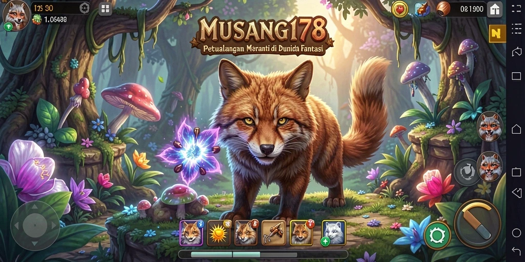 Tampilan gameplay MUSANG178 yang menampilkan berbagai petualangan seru.
