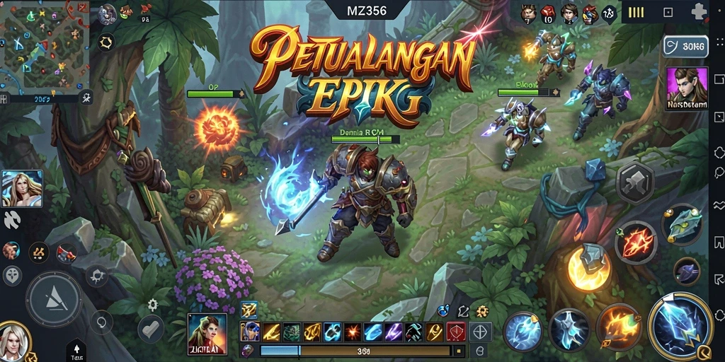 Tampilan gameplay MZ356 yang memukau dalam dunia RPG.
