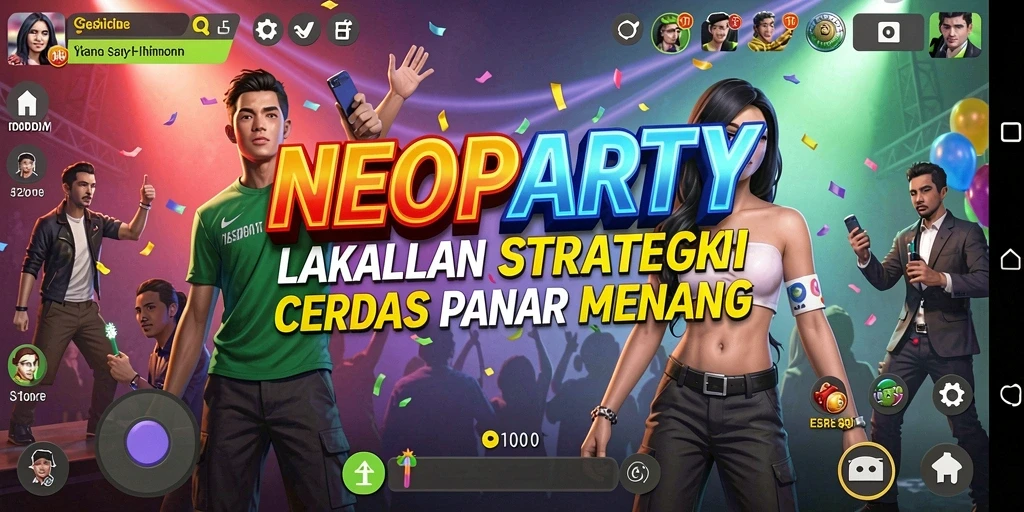 Tampilan gameplay menarik dari NEOPARTY dengan strategi yang mendebarkan.