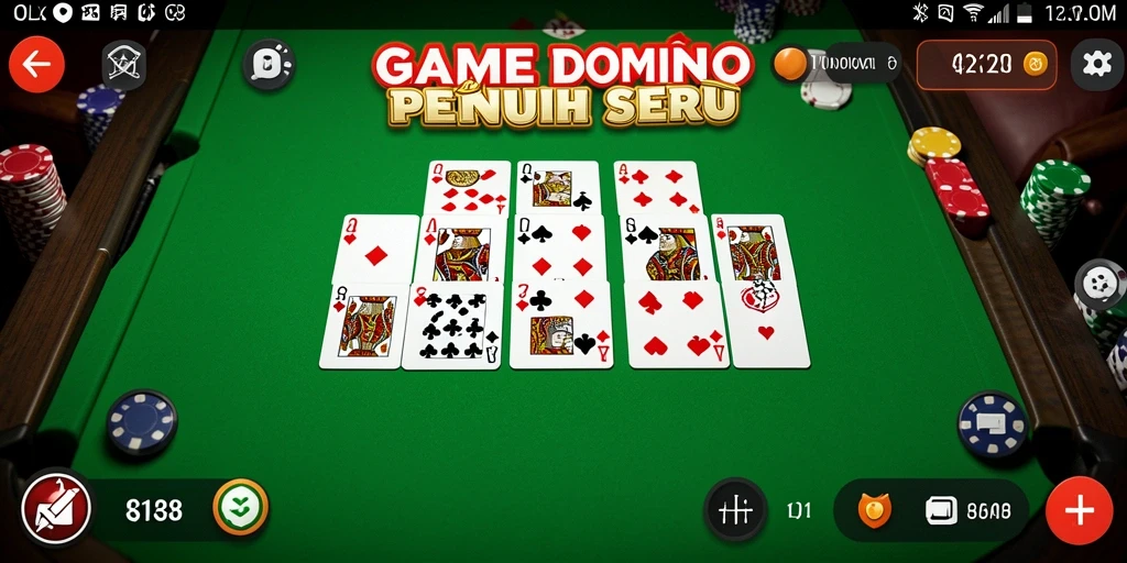 Gameplay seru dan interaktif dalam permainan Domino OLX128.
