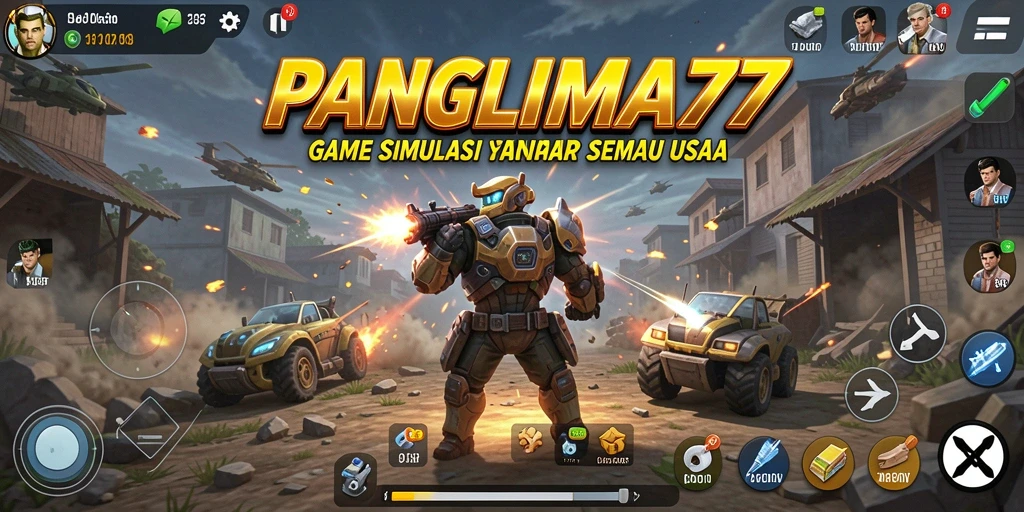 Tampilan gameplay seru dari PANGLIMA77 dengan interaksi mendalam.