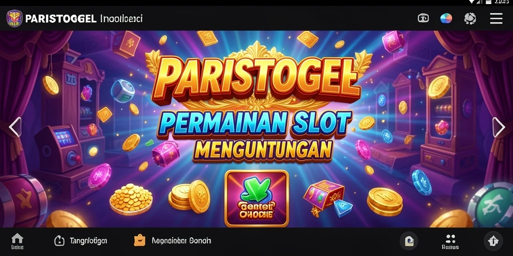 Screenshot utama PARISTOGEL menampilkan gameplay Slot yang seru.
