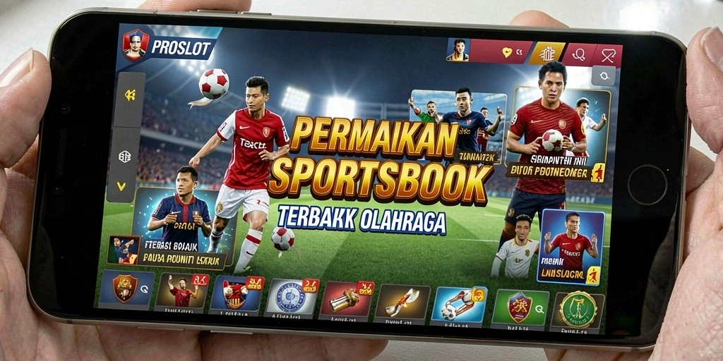 Tampilan utama PROSLOT yang menampilkan fitur taruhan olahraga.