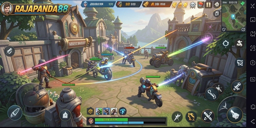 Tampilan gameplay RAJAPANDA88 yang menarik dan mendebarkan.