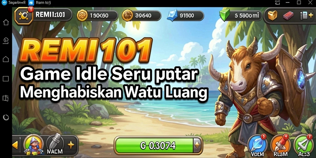 Tampilan gameplay REMI101 yang menarik dan penuh warna.