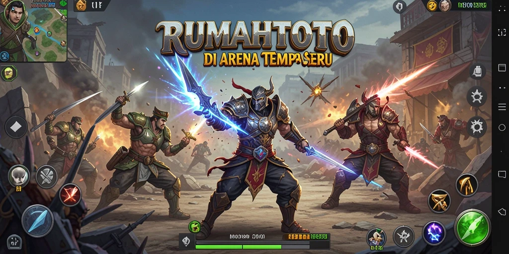 Gameplay seru dalam pertarungan karakter di RUMAHTOTO.
