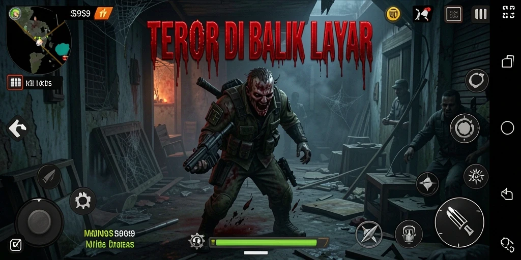 Gameplay S9S9 dengan suasana Horror yang mencekam dan menakutkan.