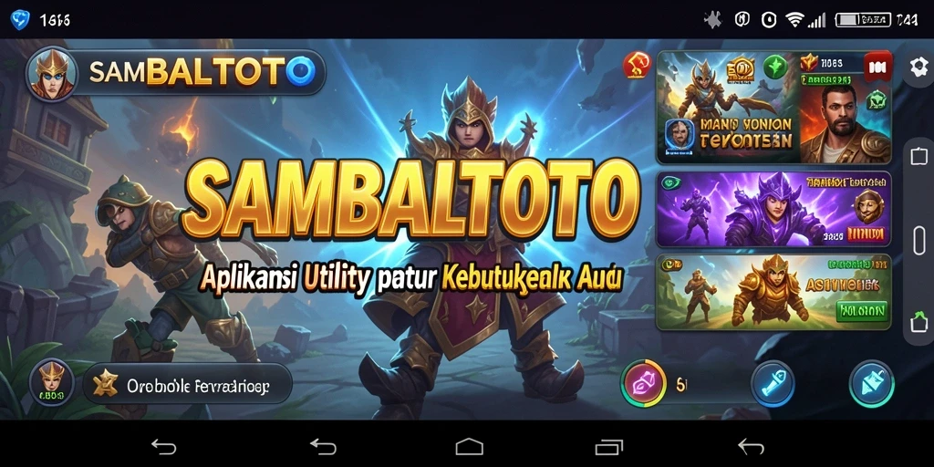 Tampilan antarmuka aplikasi SAMBALTOTO yang intuitif dan menarik.
