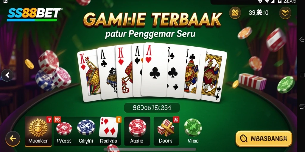 Screenshot permainan SS88BET yang menunjukkan suasana kompetisi yang seru.